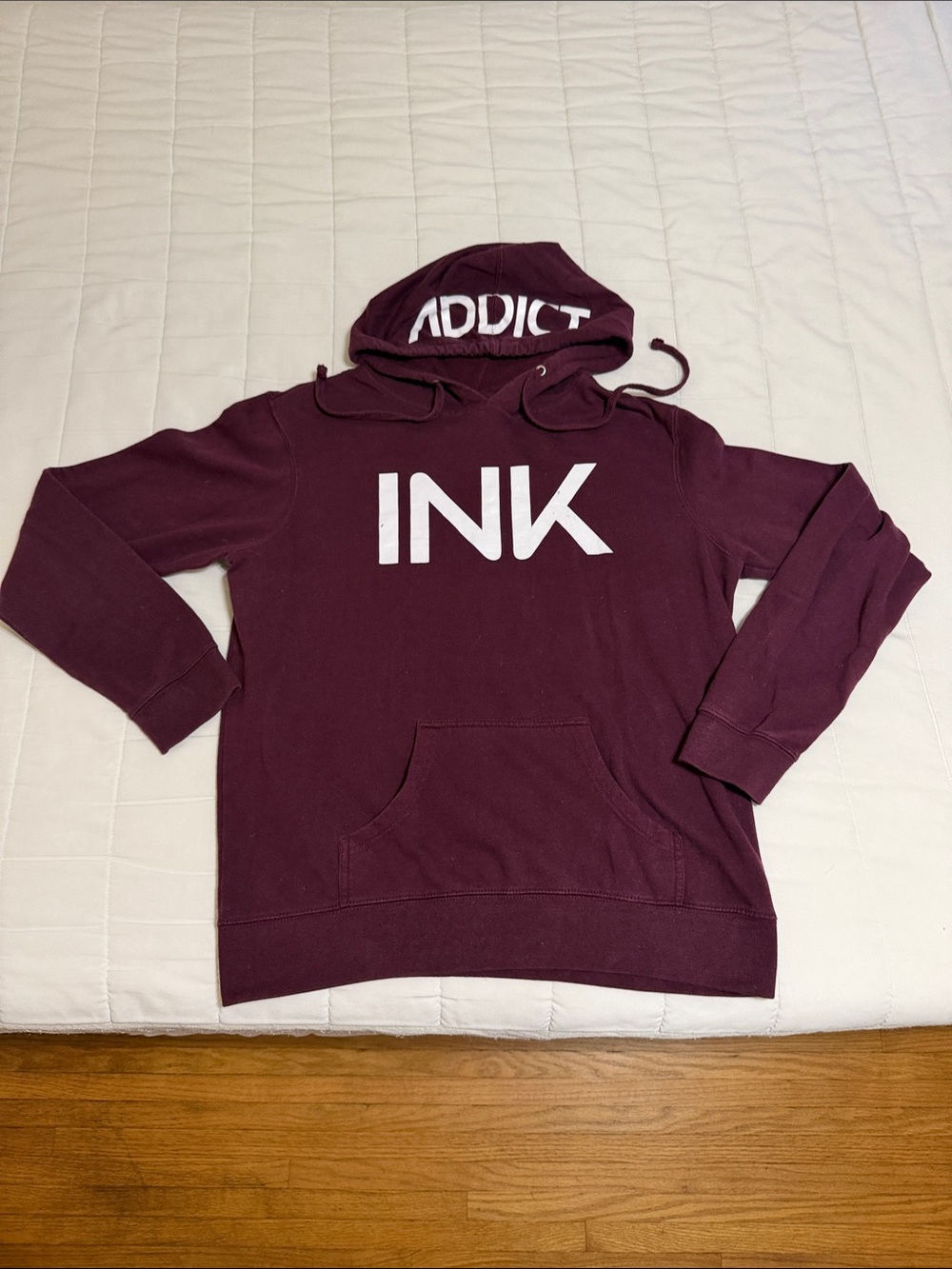 INK Addict Maroon Hoodie